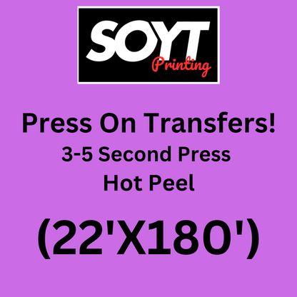 Custom DTF Transfers – 22 Inch Wide for Branded Apparel