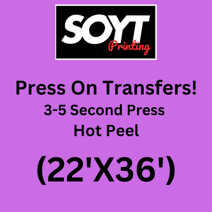 Custom DTF Transfers – 22 Inch Wide for Branded Apparel