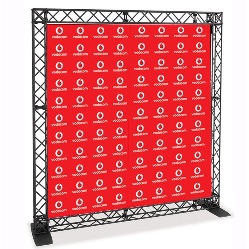 Custom printed backdrops with a professional appearance for businesses.