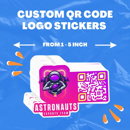 Custom QR Code Stickers – Scan-Ready, Customizable Designs