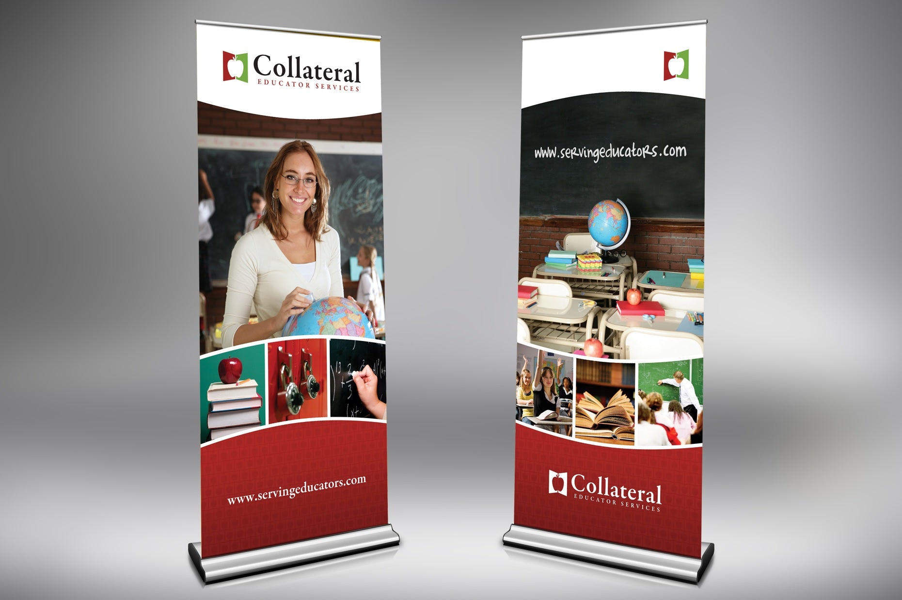 High-impact custom printed retractable banners to enhance brand visibility.