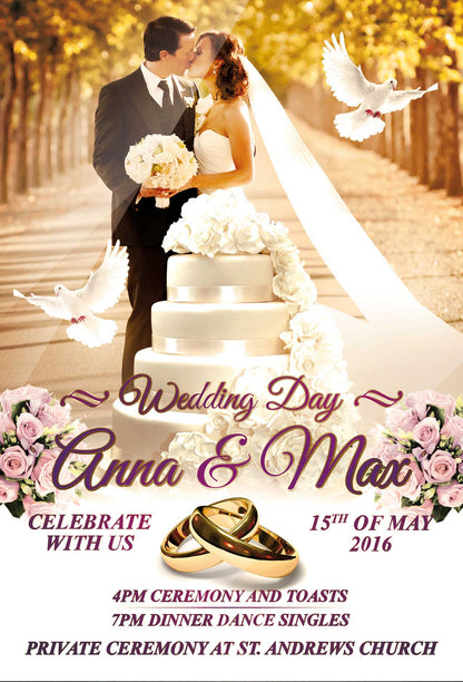 Personalized Wedding Flyers – Elegant Designs for Special Events