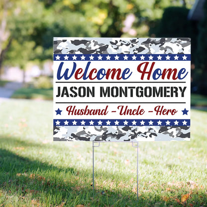 Custom Welcome Home Yard Signs – Personalized for Homecomings