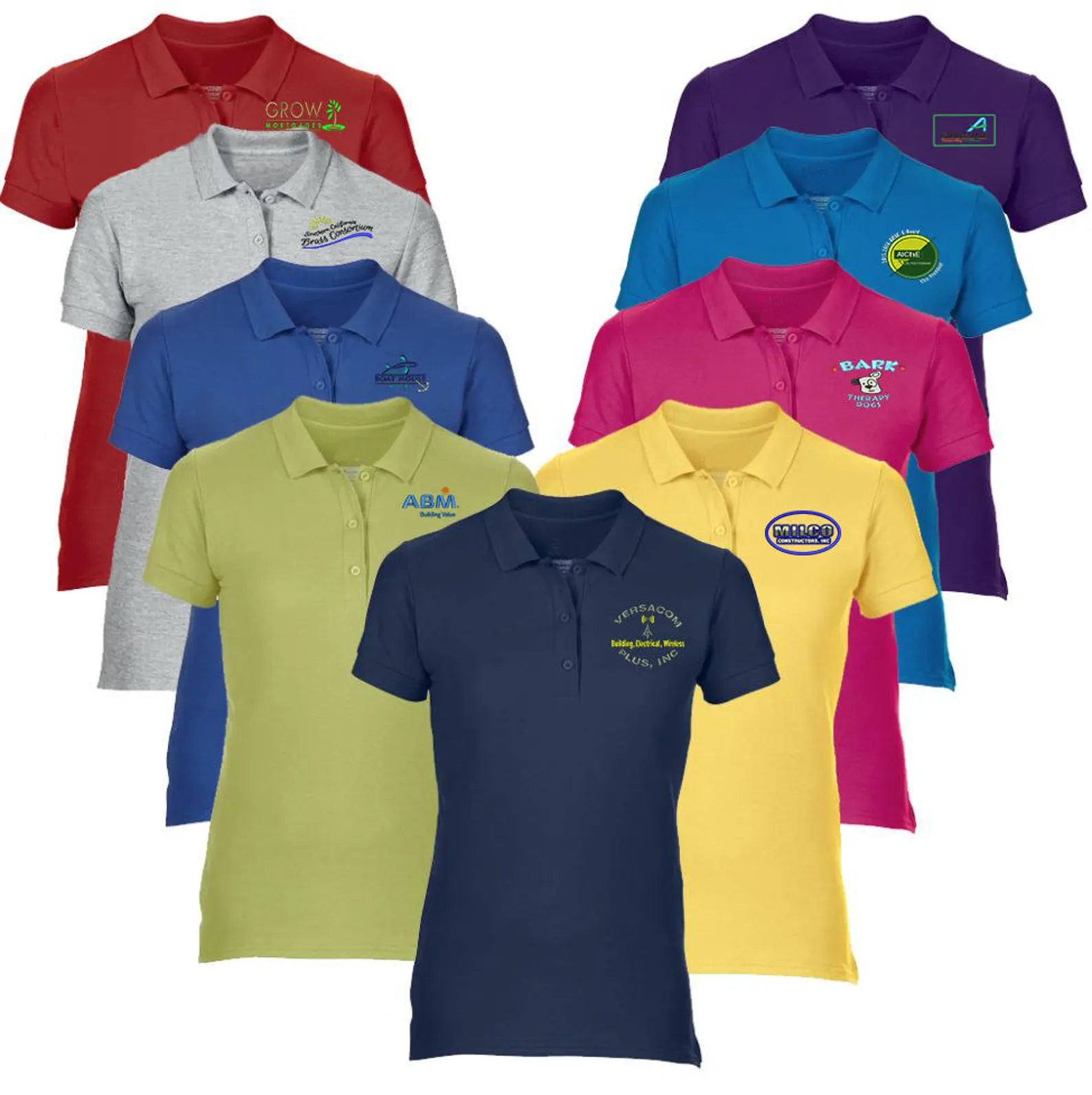 Custom Polo Collared Shirt Printing Men Womens Youth Show Off Your Threads Printing Company