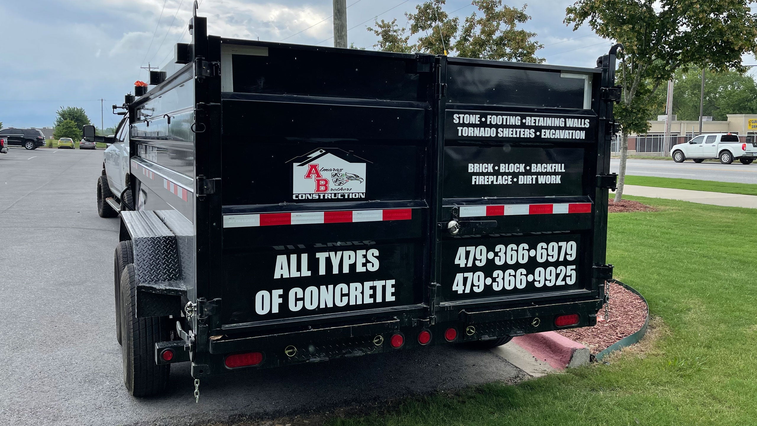 Custom logo printed trailer decals for company trucks enhancing brand visibility on the road.