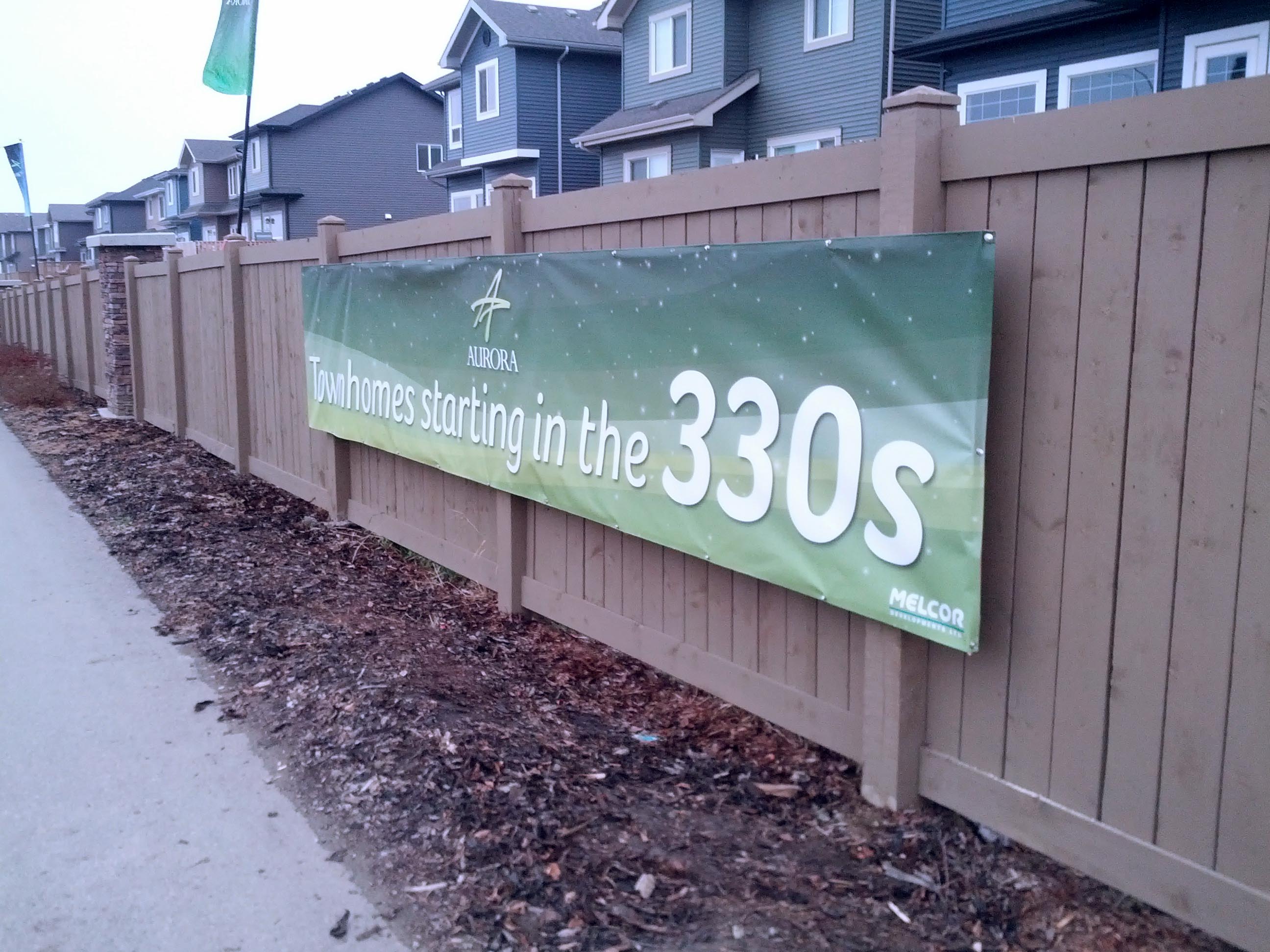 Custom branded fence banners ideal for sports fields.