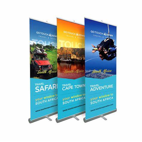 Fast shipping available for premium retractable retail display banners, ensuring timely delivery for store promotions and seasonal sales.