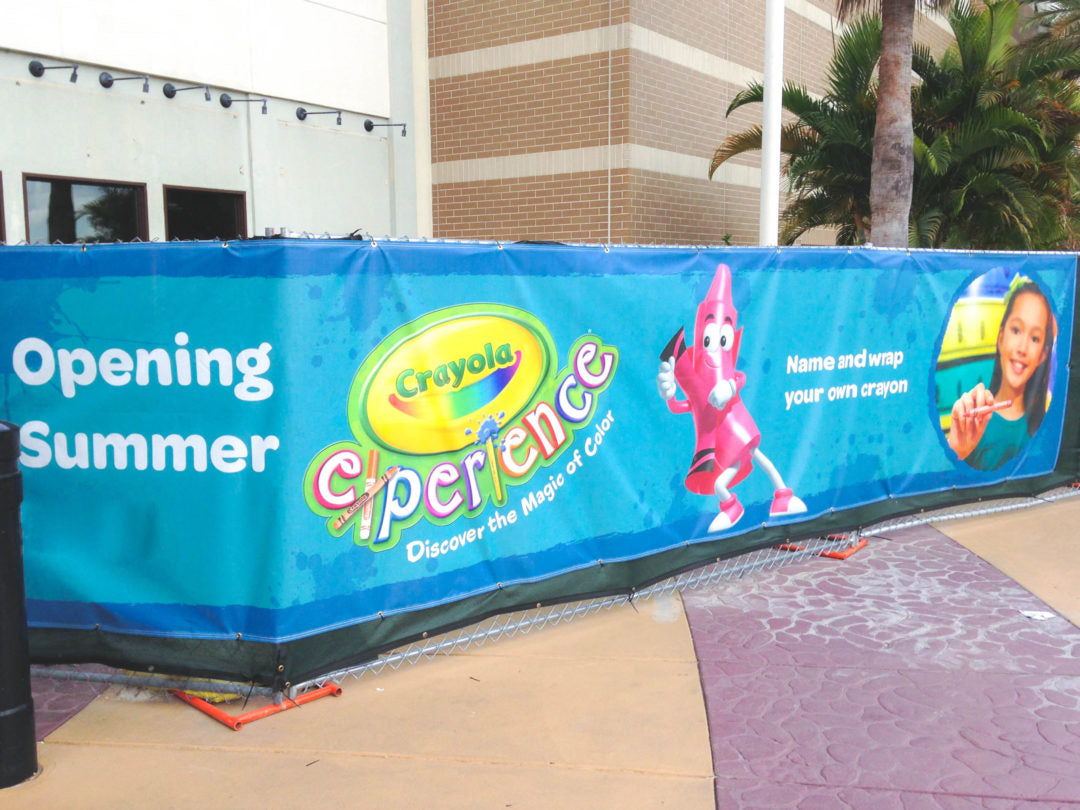 High-impact custom fence banners to enhance brand visibility.