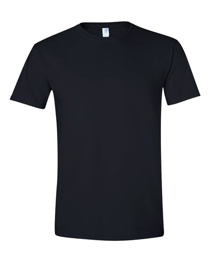 Highlighting the premium quality material of Gildan Unisex Soft Style T-Shirt for custom designs.