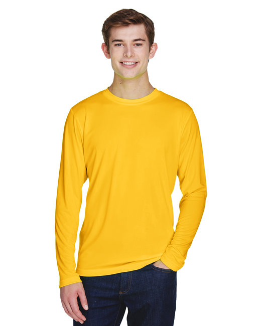 Custom Men’s Performance Long-Sleeve T-Shirt – Moisture-Wicking & UV Protection