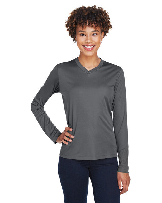 Custom Ladies’ Performance Long-Sleeve T-Shirt – Moisture-Wicking & UV Protection