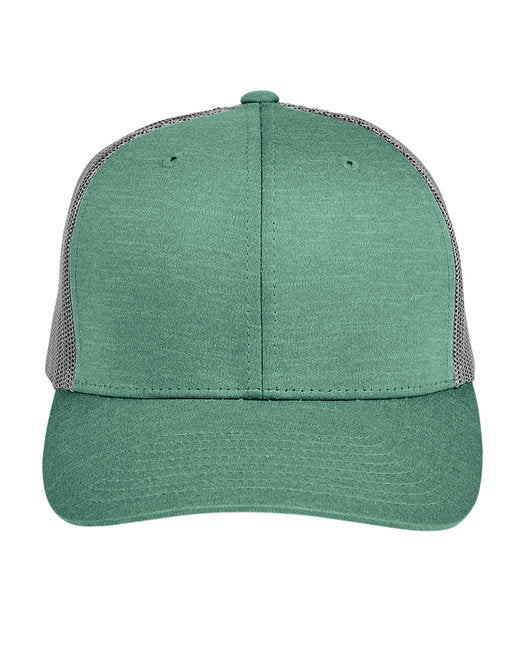 Custom Moisture-Wicking Heather Trucker Cap – Mid-Profile with Online Design