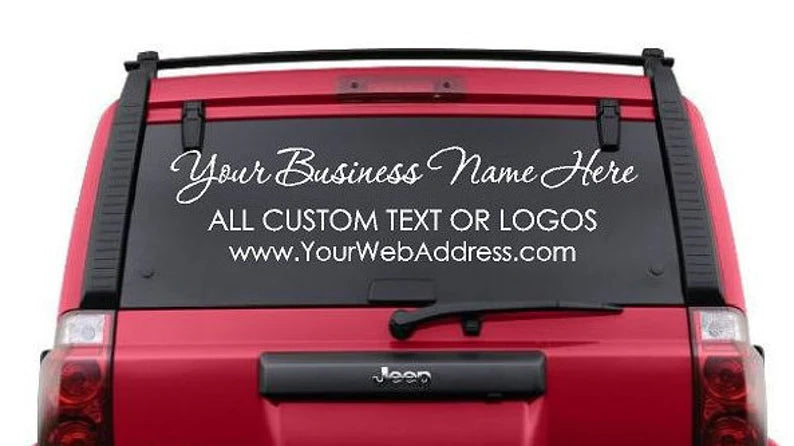 High-impact custom printed vehicle decals to enhance brand visibility.