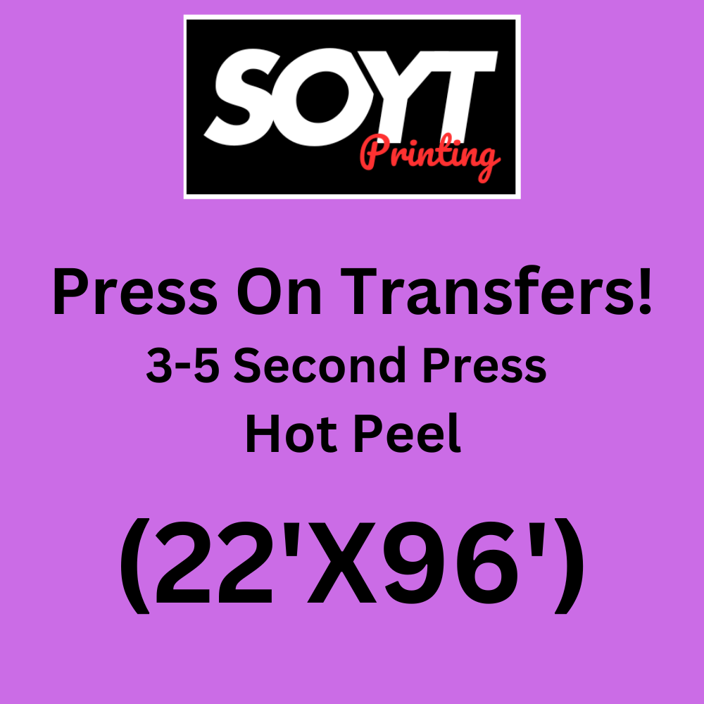 Custom DTF Transfers – 22 Inch Wide for Branded Apparel