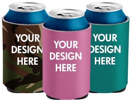  Custom koozie with a professional appearance for brand enhancement.