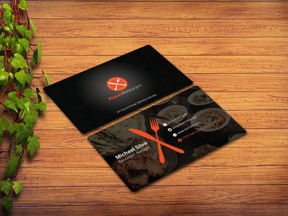 Restaurant Manager Business Cards – Simple Contact Information