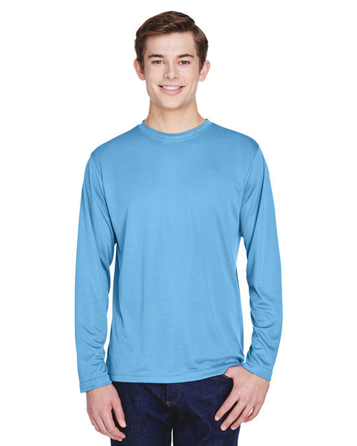 Custom Men’s Performance Long-Sleeve T-Shirt – Moisture-Wicking & UV Protection