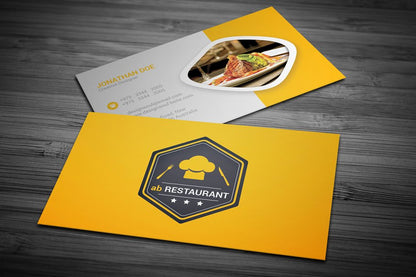 Restaurant Manager Business Cards – Simple Contact Information