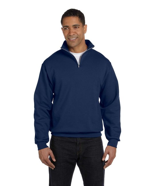 Custom Quarter-Zip Cadet Collar Sweatshirt – Smooth & Sustainable