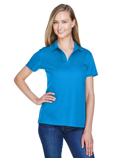 Custom Women’s Luxury Performance Polo – Soft, Moisture-Wicking Fabric