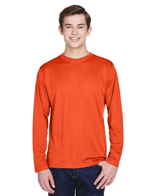 Custom Men’s Performance Long-Sleeve T-Shirt – Moisture-Wicking & UV Protection