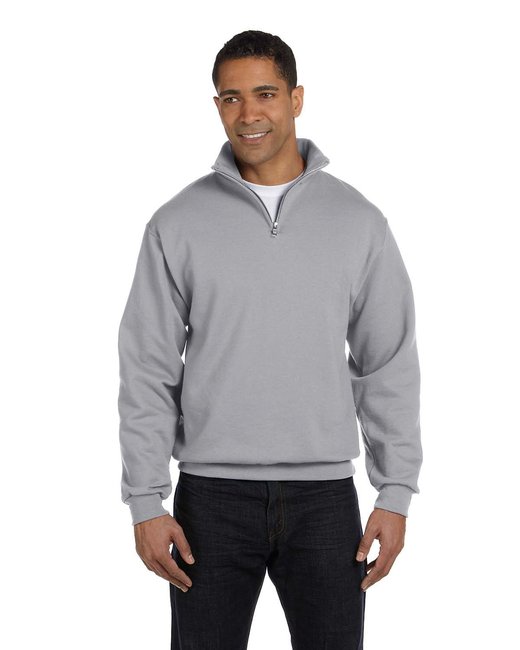 Custom Quarter-Zip Cadet Collar Sweatshirt – Smooth & Sustainable