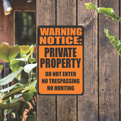 Personalized No Trespassing Metal Signs – Durable, Custom Property Signs