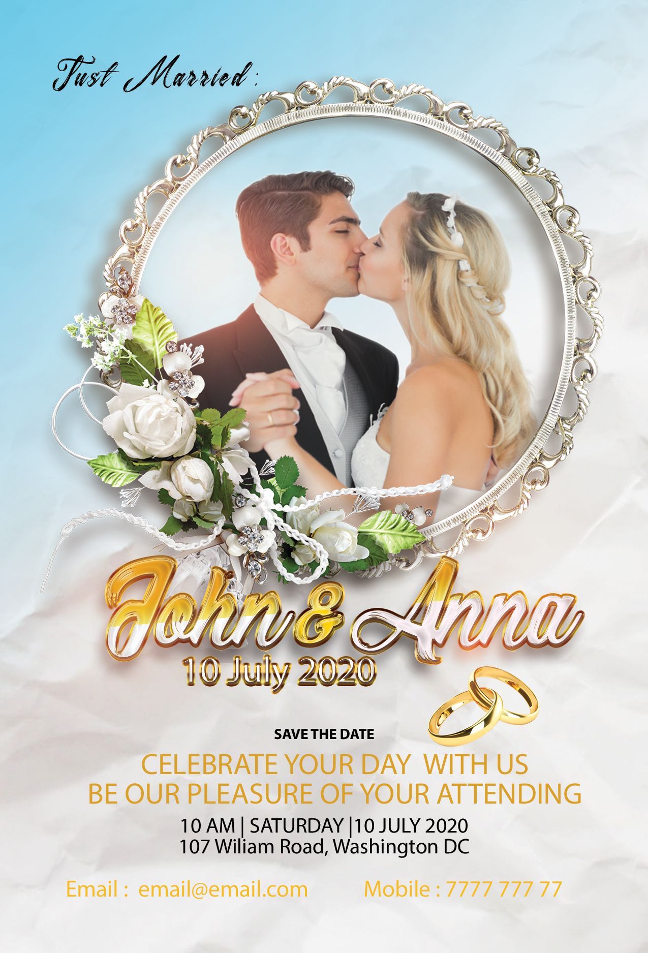 Personalized Wedding Flyers – Elegant Designs for Special Events