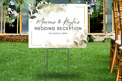 Wedding Reception Yard Signs – Customizable Signs for Outdoor Weddings