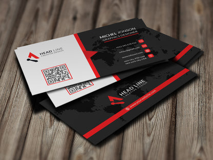 Standard Professional Business Cards – Clean, Classic Design