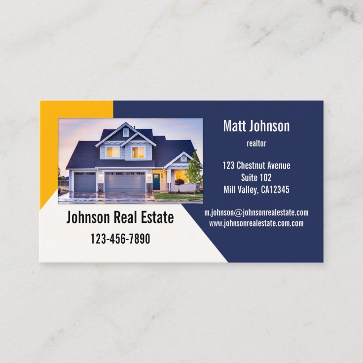 Real Estate Agent Business Cards – Clear and Informative