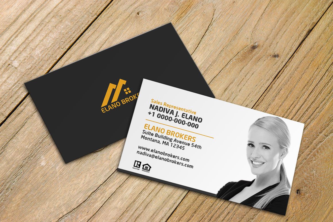 Real Estate Agent Business Cards – Clear and Informative