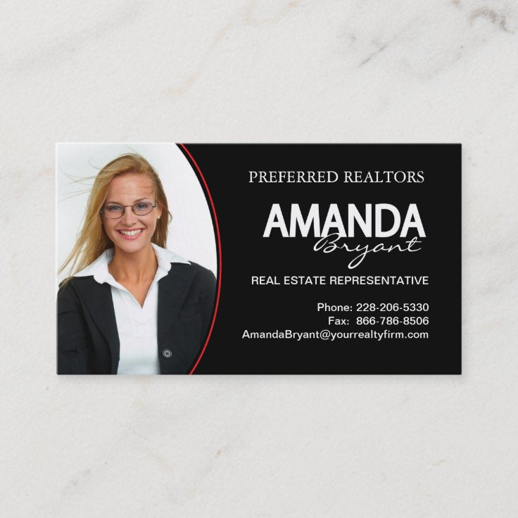 Real Estate Agent Business Cards – Clear and Informative