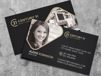 Real Estate Agent Business Cards – Clear and Informative