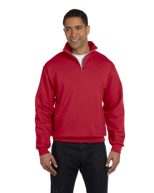 Custom Quarter-Zip Cadet Collar Sweatshirt – Smooth & Sustainable