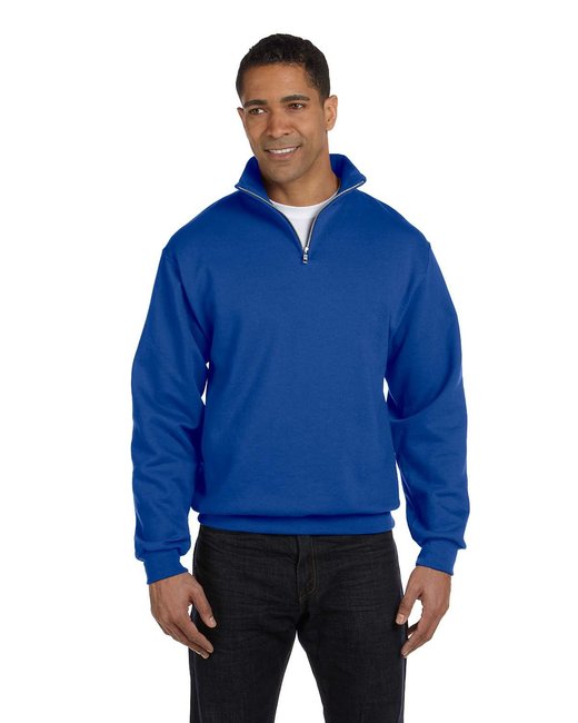 Custom Quarter-Zip Cadet Collar Sweatshirt – Smooth & Sustainable