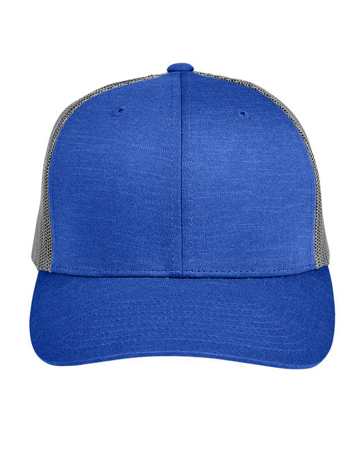 Custom Moisture-Wicking Heather Trucker Cap – Mid-Profile with Online Design