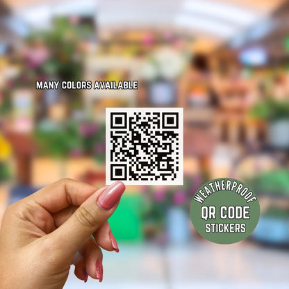 Custom QR Code Stickers – Scan-Ready, Customizable Designs