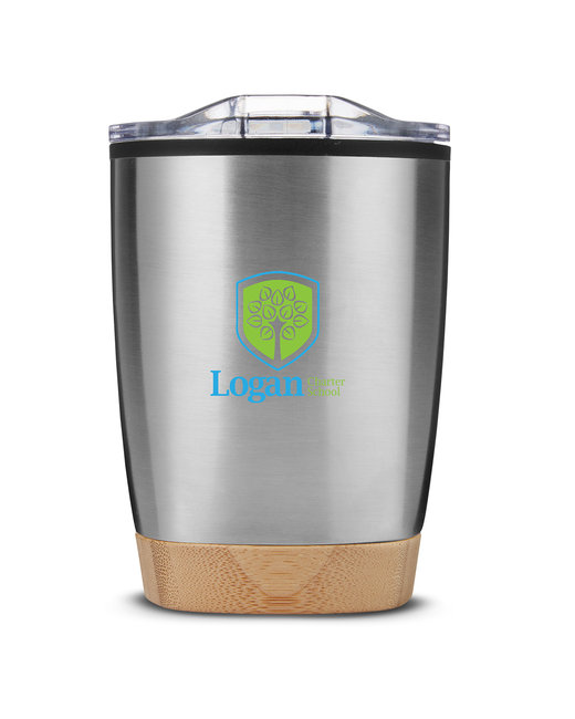 Custom 12oz Symmetry Tumbler with Bamboo Base – Hot & Cold Ready