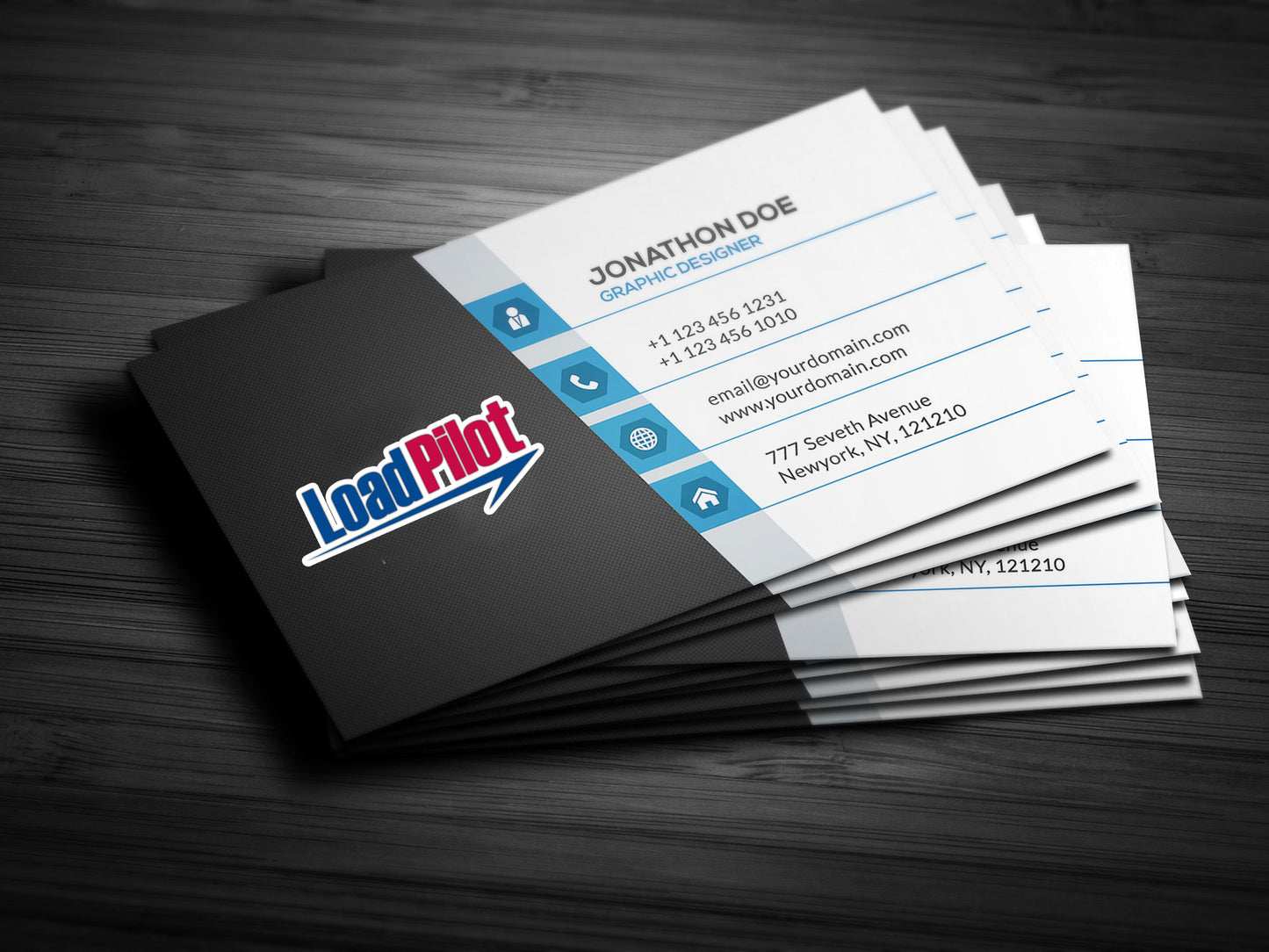 Standard Professional Business Cards – Clean, Classic Design