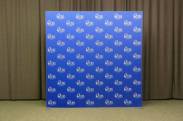 Custom printed backdrops available for photo booths.