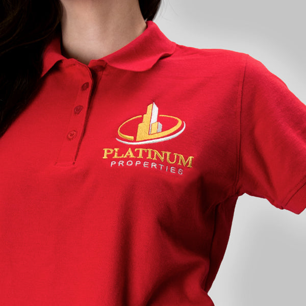 Custom branded polo shirts ideal for promotional campaigns.