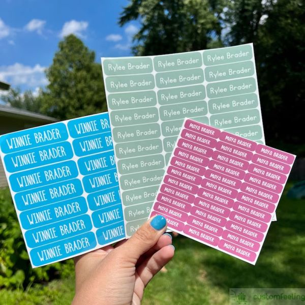 School Label Stickers – Personalized, Durable for Kids and Supplies