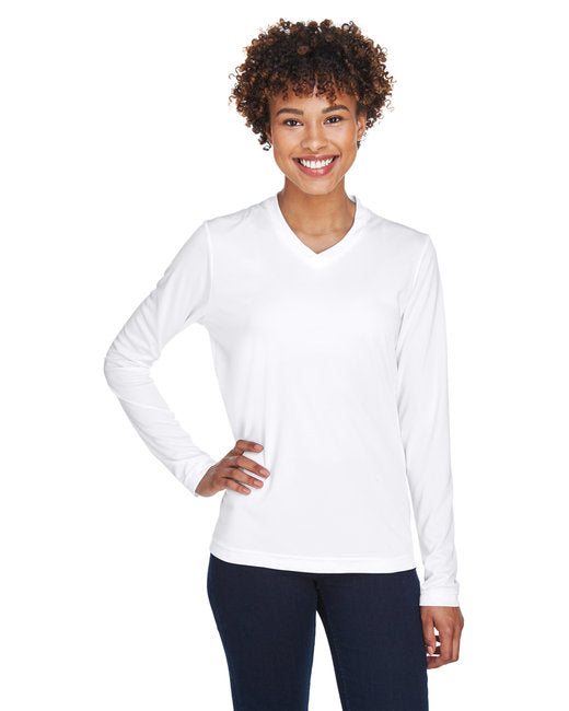 Custom Ladies’ Performance Long-Sleeve T-Shirt – Moisture-Wicking & UV Protection